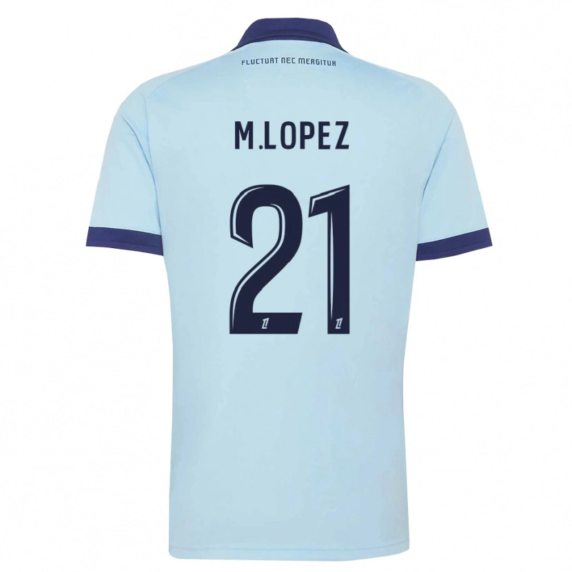 Danxen Damen Maxime Lopez #21 Kornblumenblau Schwarz Auswärtstrikot Trikot 2026/27 T-Shirt