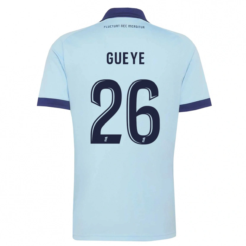 Danxen Damen Lamine Gueye #26 Kornblumenblau Schwarz Auswärtstrikot Trikot 2026/27 T-Shirt