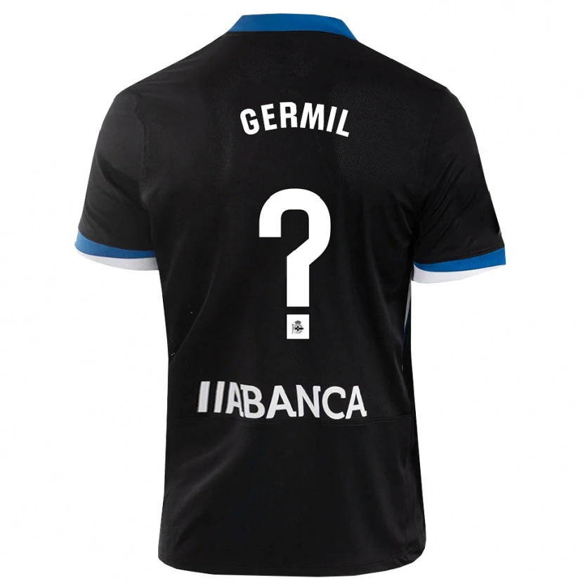 Danxen Damen Darío Germil #0 Schwarz Blau Weiß Auswärtstrikot Trikot 2026/27 T-Shirt