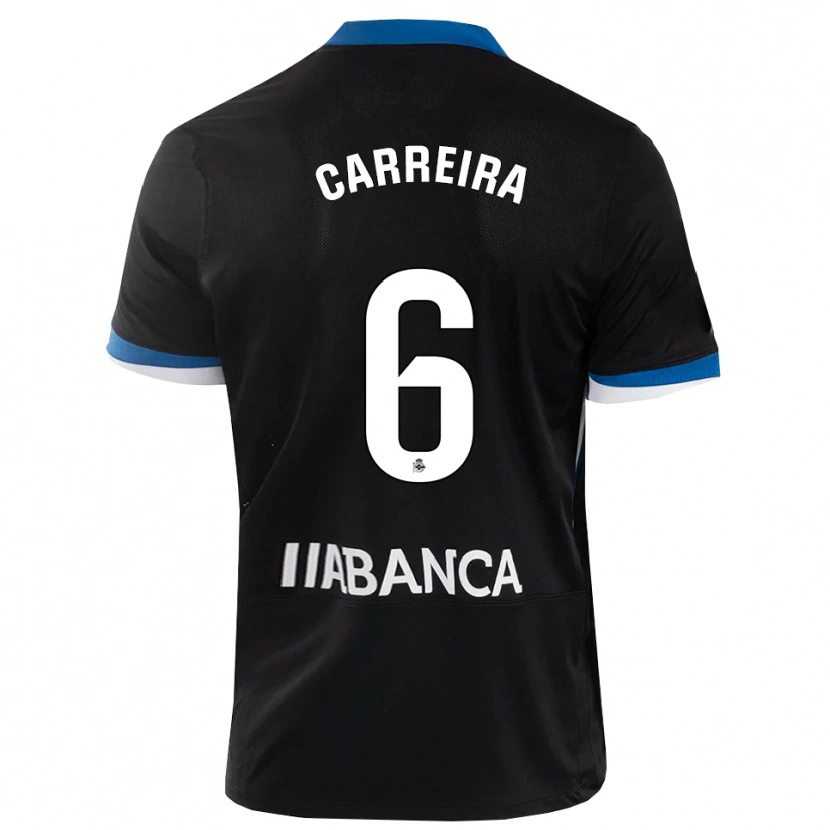 Danxen Damen David Carreira #6 Schwarz Blau Weiß Auswärtstrikot Trikot 2026/27 T-Shirt