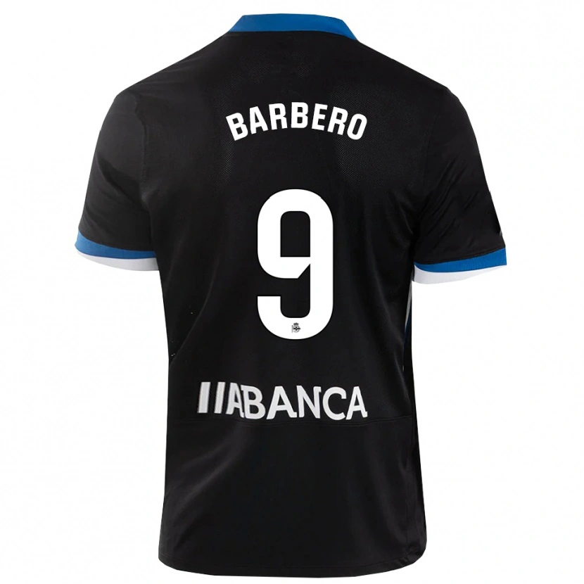 Danxen Damen Iván Barbero #9 Schwarz Blau Weiß Auswärtstrikot Trikot 2026/27 T-Shirt