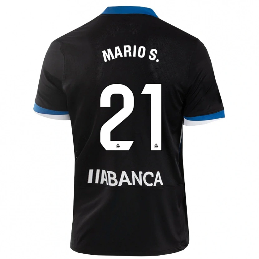 Danxen Damen Mario Soriano #21 Schwarz Blau Weiß Auswärtstrikot Trikot 2026/27 T-Shirt