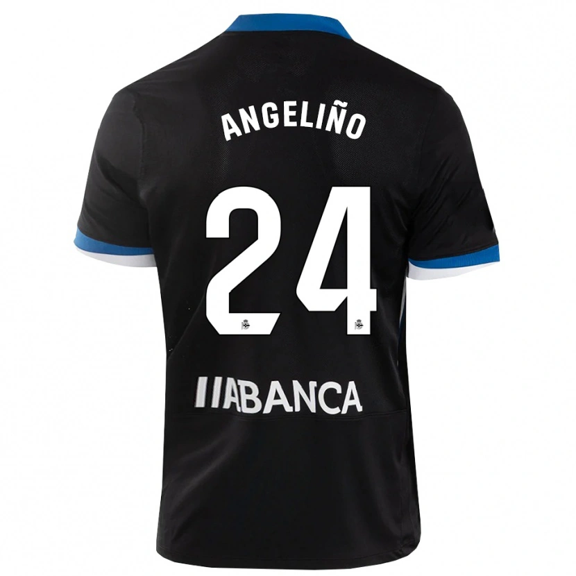 Danxen Damen Angeliño #24 Schwarz Blau Weiß Auswärtstrikot Trikot 2026/27 T-Shirt
