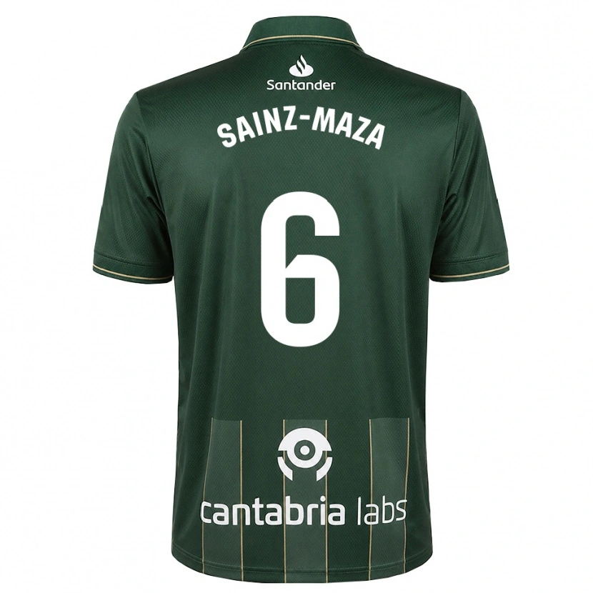 Danxen Damen Íñigo Sainz-Maza #6 Dunkelgrauweiß Auswärtstrikot Trikot 2026/27 T-Shirt