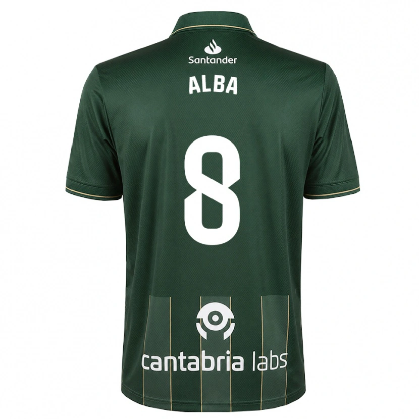 Danxen Damen Alba Luzuriaga Albelda #8 Dunkelgrauweiß Auswärtstrikot Trikot 2026/27 T-Shirt