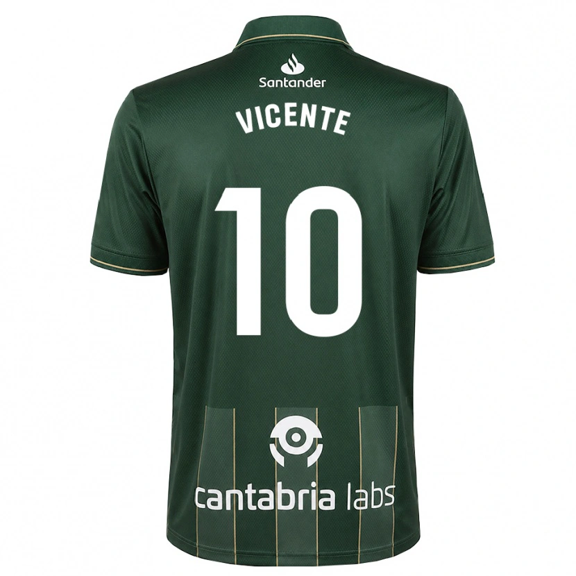 Danxen Damen Iñigo Vicente #10 Dunkelgrauweiß Auswärtstrikot Trikot 2026/27 T-Shirt