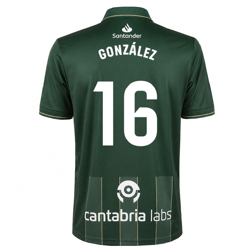 Danxen Damen Facundo González #16 Dunkelgrauweiß Auswärtstrikot Trikot 2026/27 T-Shirt