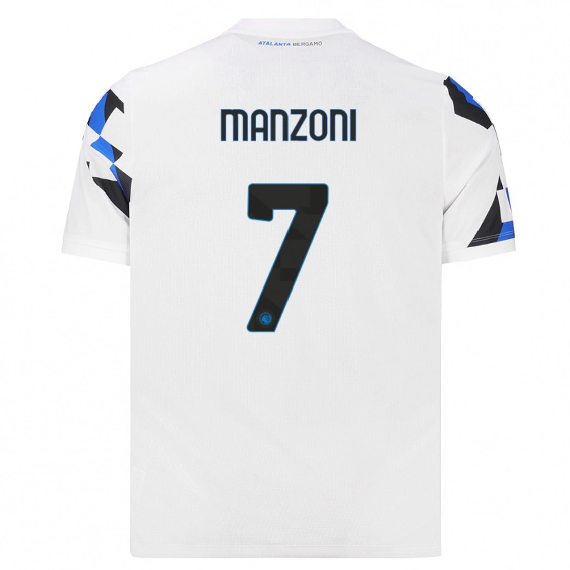 Danxen Damen Alberto Manzoni #7 Weiß Rot Blau Auswärtstrikot Trikot 2026/27 T-Shirt
