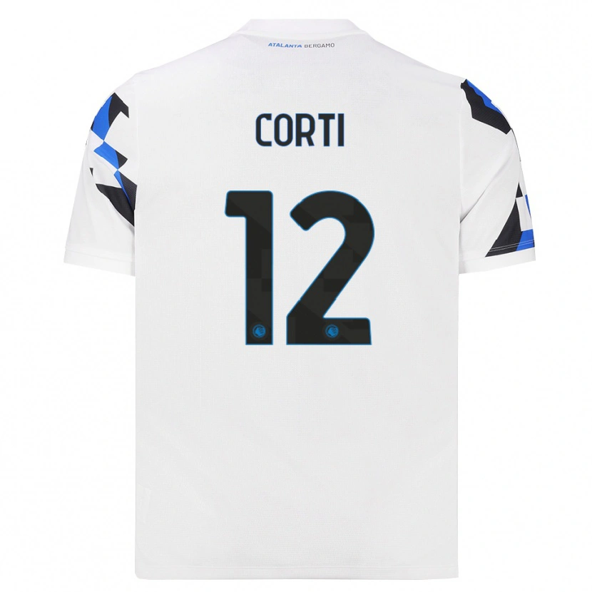 Danxen Damen Edoardo Corti #12 Weiß Rot Blau Auswärtstrikot Trikot 2026/27 T-Shirt