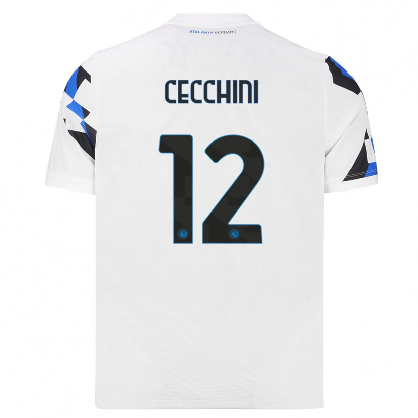 Danxen Damen Filippo Cecchini #12 Weiß Rot Blau Auswärtstrikot Trikot 2026/27 T-Shirt