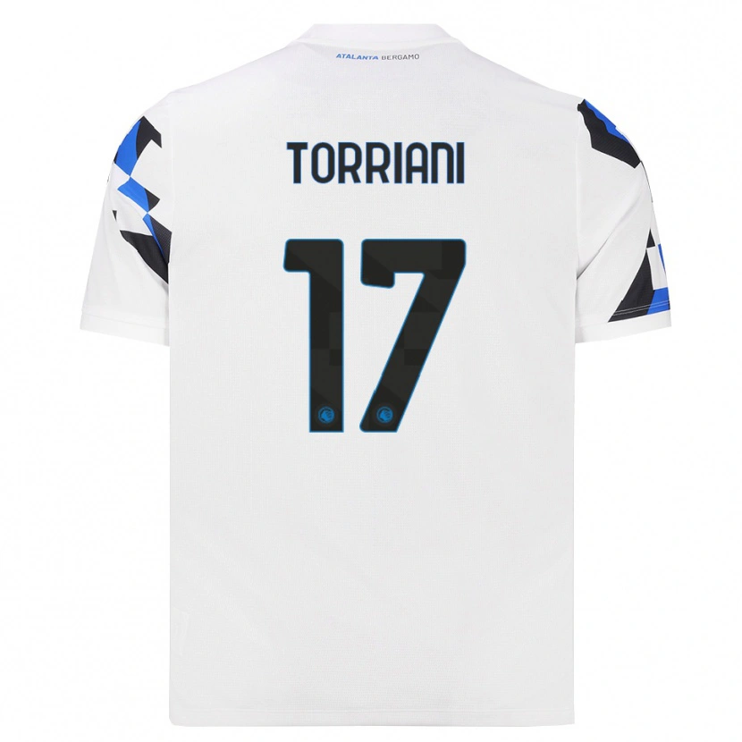 Danxen Damen Andrea Torriani #17 Weiß Rot Blau Auswärtstrikot Trikot 2026/27 T-Shirt