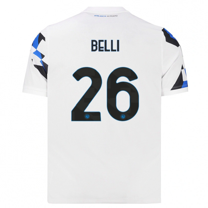 Danxen Damen Manuel Belli #26 Weiß Rot Blau Auswärtstrikot Trikot 2026/27 T-Shirt