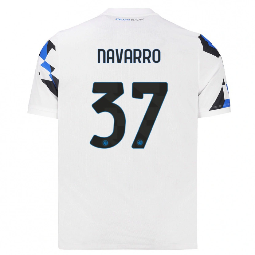Danxen Damen Albert Navarro #37 Weiß Rot Blau Auswärtstrikot Trikot 2026/27 T-Shirt