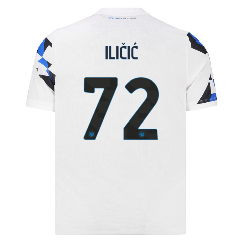 Danxen Damen Josip Ilicic #72 Weiß Rot Blau Auswärtstrikot Trikot 2026/27 T-Shirt