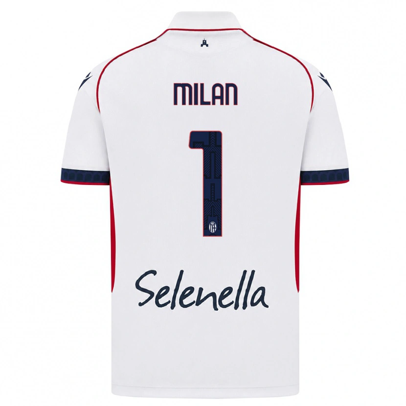 Danxen Damen Riccardo Milan #1 Weiß Rot Königsblau Auswärtstrikot Trikot 2026/27 T-Shirt