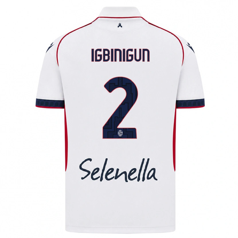 Danxen Damen James Igbinigun #2 Weiß Rot Königsblau Auswärtstrikot Trikot 2026/27 T-Shirt