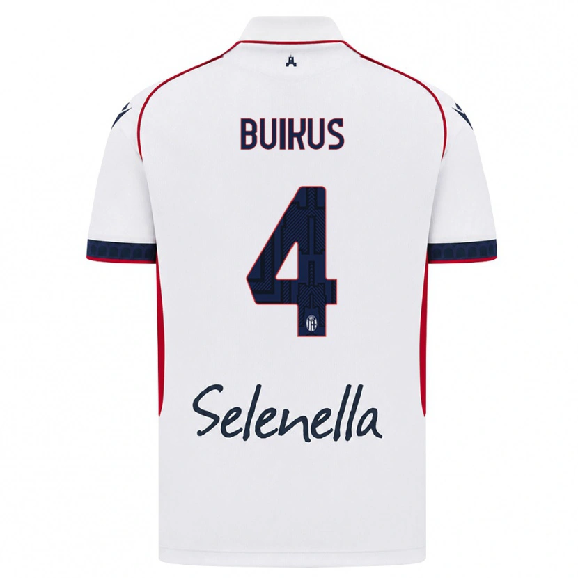 Danxen Damen Adomas Buikus #4 Weiß Rot Königsblau Auswärtstrikot Trikot 2026/27 T-Shirt