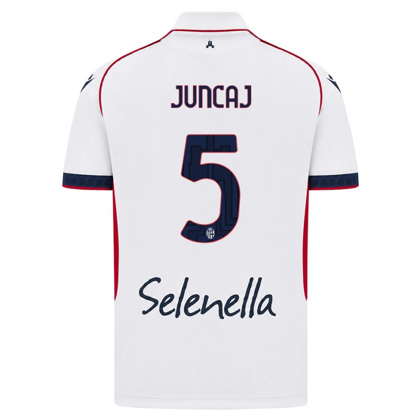 Danxen Damen Flavio Juncaj #5 Weiß Rot Königsblau Auswärtstrikot Trikot 2026/27 T-Shirt