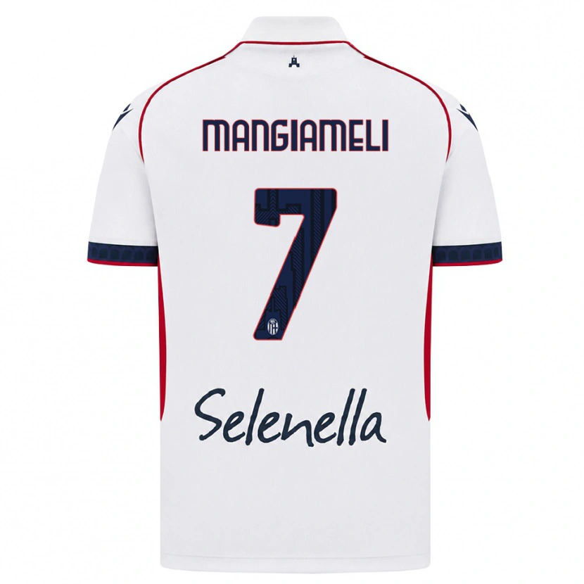 Danxen Damen Federico Mangiameli #7 Weiß Rot Königsblau Auswärtstrikot Trikot 2026/27 T-Shirt