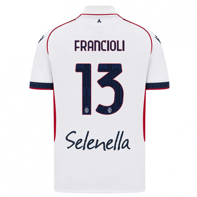 Danxen Damen Diego Francioli #13 Weiß Rot Königsblau Auswärtstrikot Trikot 2026/27 T-Shirt