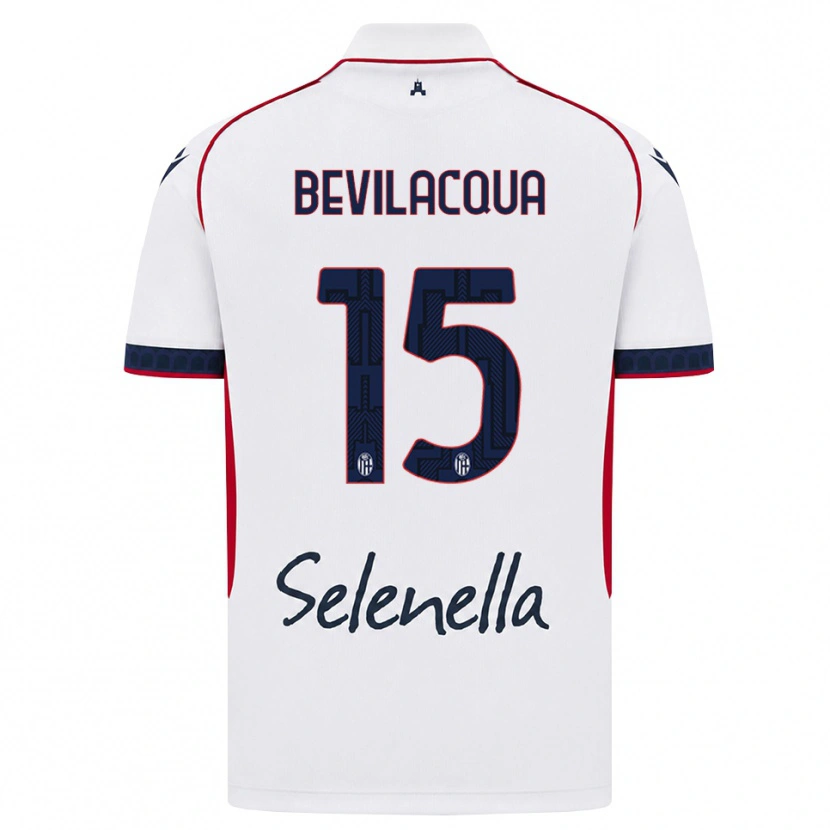 Danxen Damen Vincenzo Bevilacqua #15 Weiß Rot Königsblau Auswärtstrikot Trikot 2026/27 T-Shirt