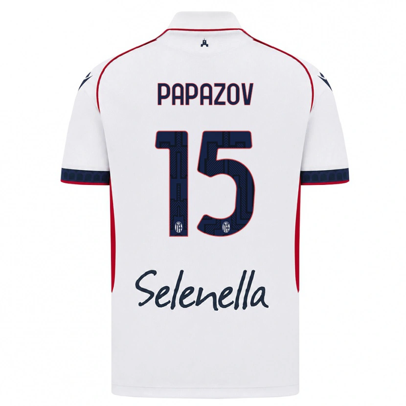 Danxen Damen Dimitar Papazov #15 Weiß Rot Königsblau Auswärtstrikot Trikot 2026/27 T-Shirt