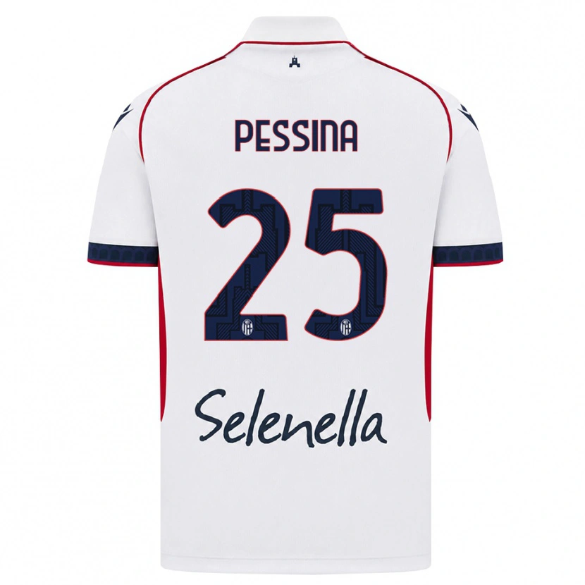 Danxen Damen Massimo Pessina #25 Weiß Rot Königsblau Auswärtstrikot Trikot 2026/27 T-Shirt