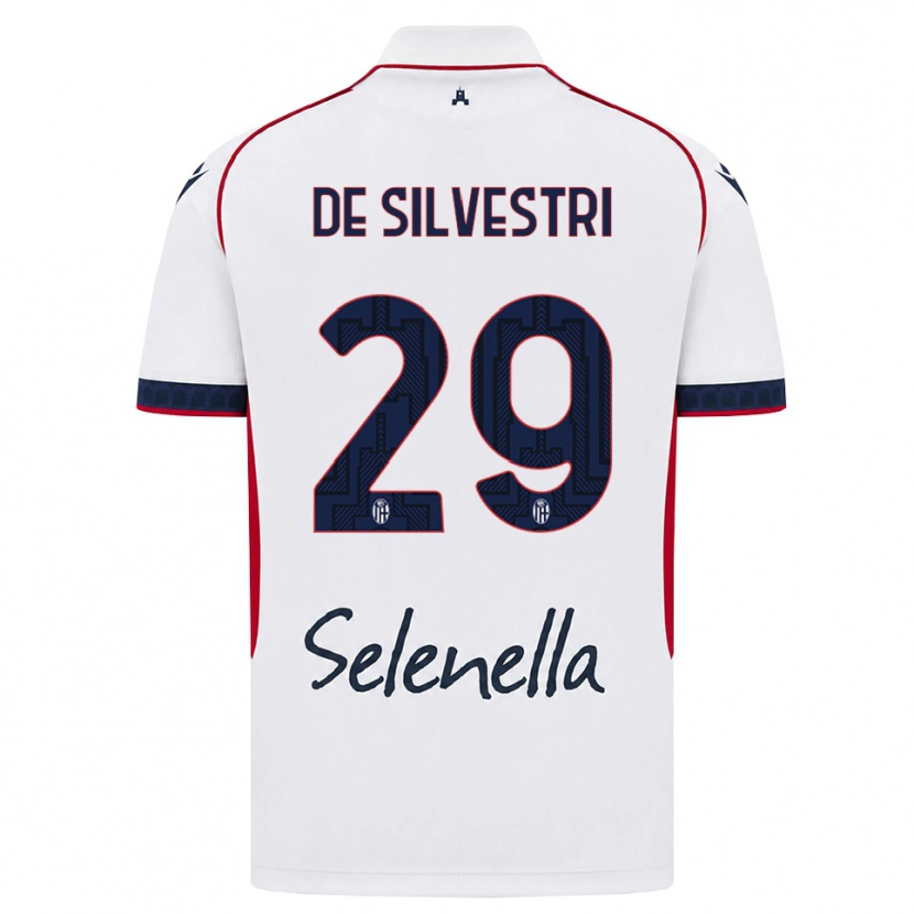 Danxen Damen Lorenzo De Silvestri #29 Weiß Rot Königsblau Auswärtstrikot Trikot 2026/27 T-Shirt