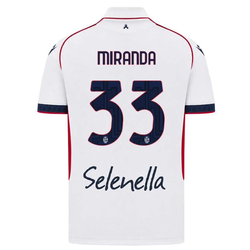 Danxen Damen Juan Miranda #33 Weiß Rot Königsblau Auswärtstrikot Trikot 2026/27 T-Shirt