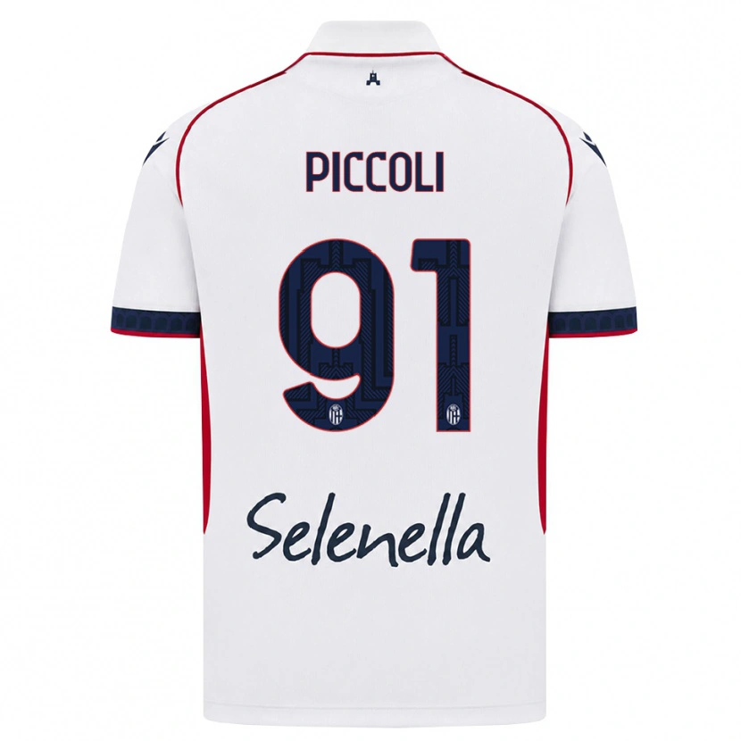 Danxen Damen Roberto Piccoli #91 Weiß Rot Königsblau Auswärtstrikot Trikot 2026/27 T-Shirt