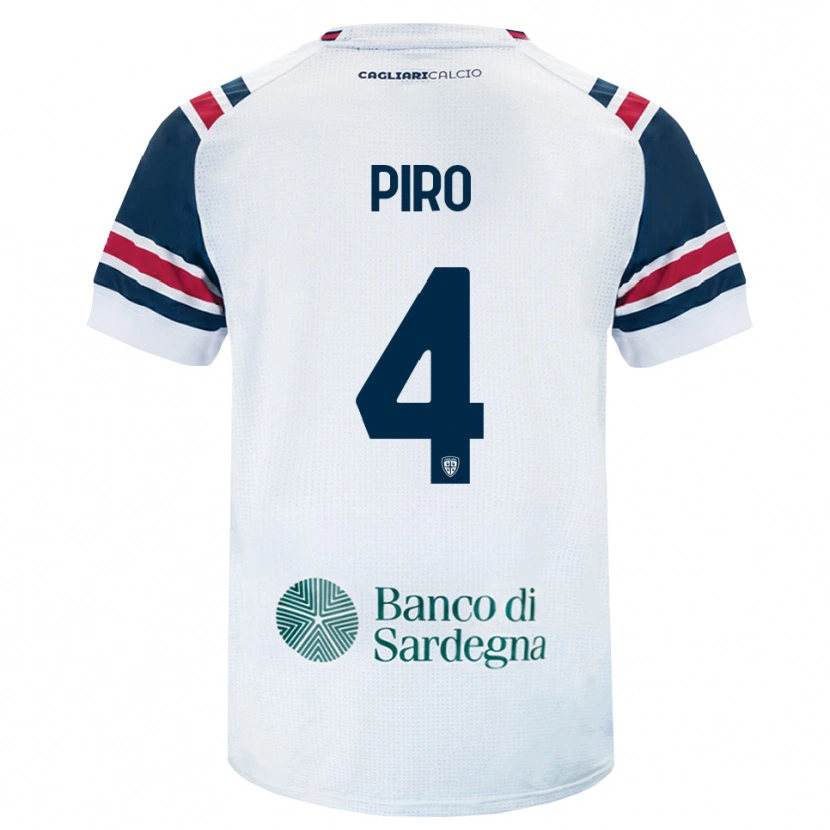 Danxen Damen Samuele Piro #4 Weiß Rot Grün Auswärtstrikot Trikot 2026/27 T-Shirt
