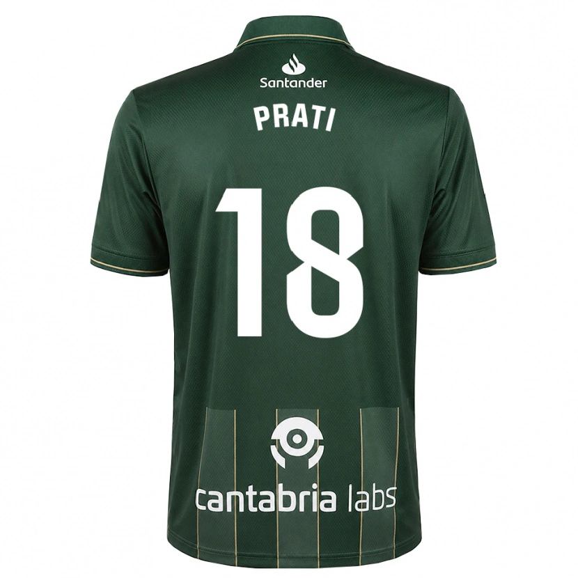 Danxen Damen Matteo Prati #18 Dunkelgrauweiß Auswärtstrikot Trikot 2026/27 T-Shirt