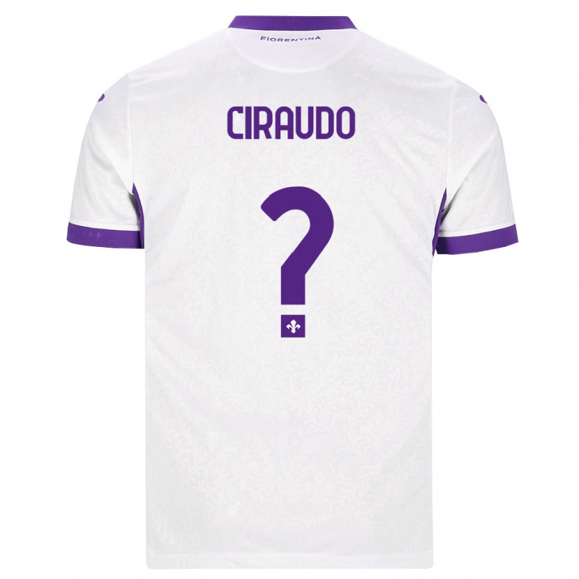 Danxen Damen Alessio Ciraudo #0 Weiß Lila Auswärtstrikot Trikot 2026/27 T-Shirt