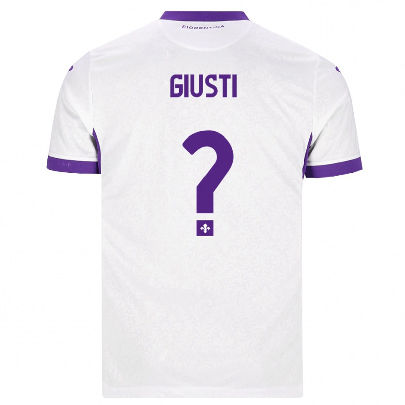 Danxen Damen Edoardo Giusti #0 Weiß Lila Auswärtstrikot Trikot 2026/27 T-Shirt
