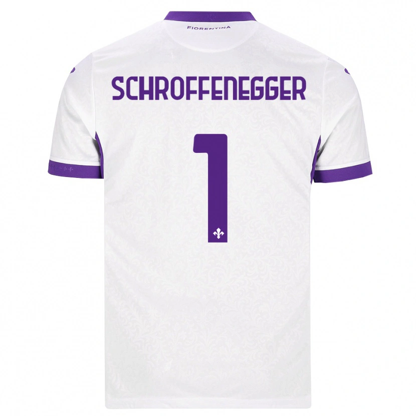 Danxen Damen Katja Schroffenegger #1 Weiß Lila Auswärtstrikot Trikot 2026/27 T-Shirt