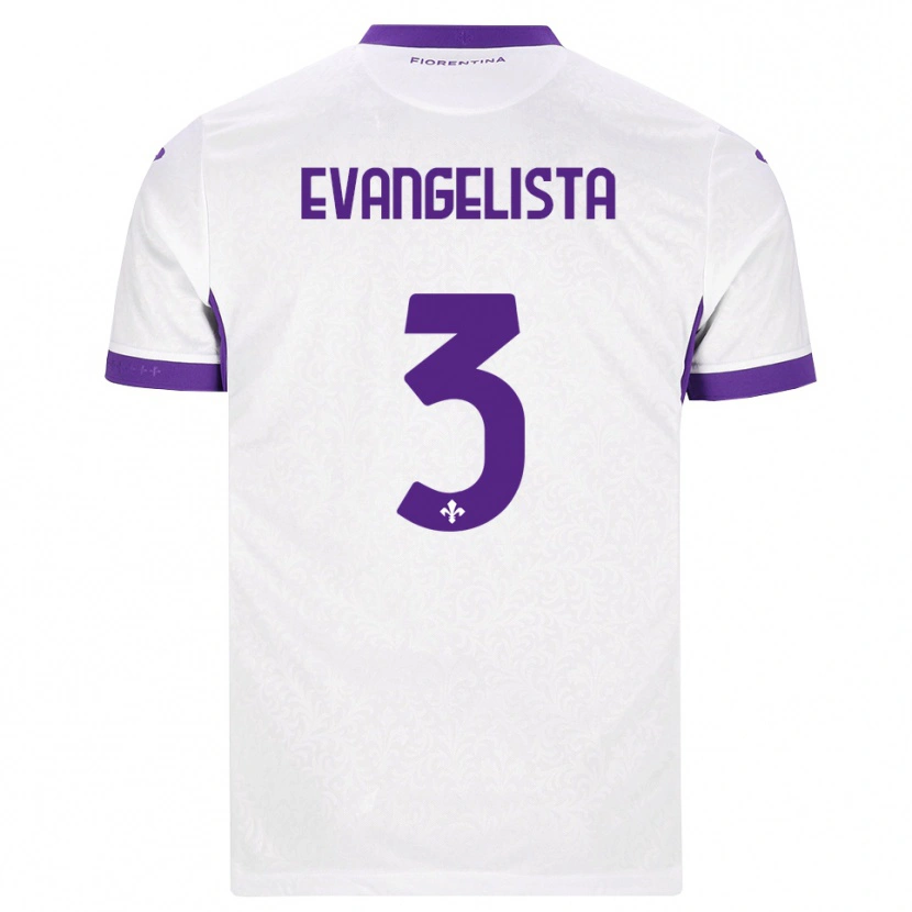 Danxen Damen Carlo Evangelista #3 Weiß Lila Auswärtstrikot Trikot 2026/27 T-Shirt