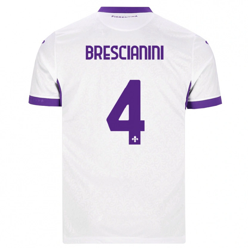 Danxen Damen Marco Brescianini #4 Weiß Lila Auswärtstrikot Trikot 2026/27 T-Shirt