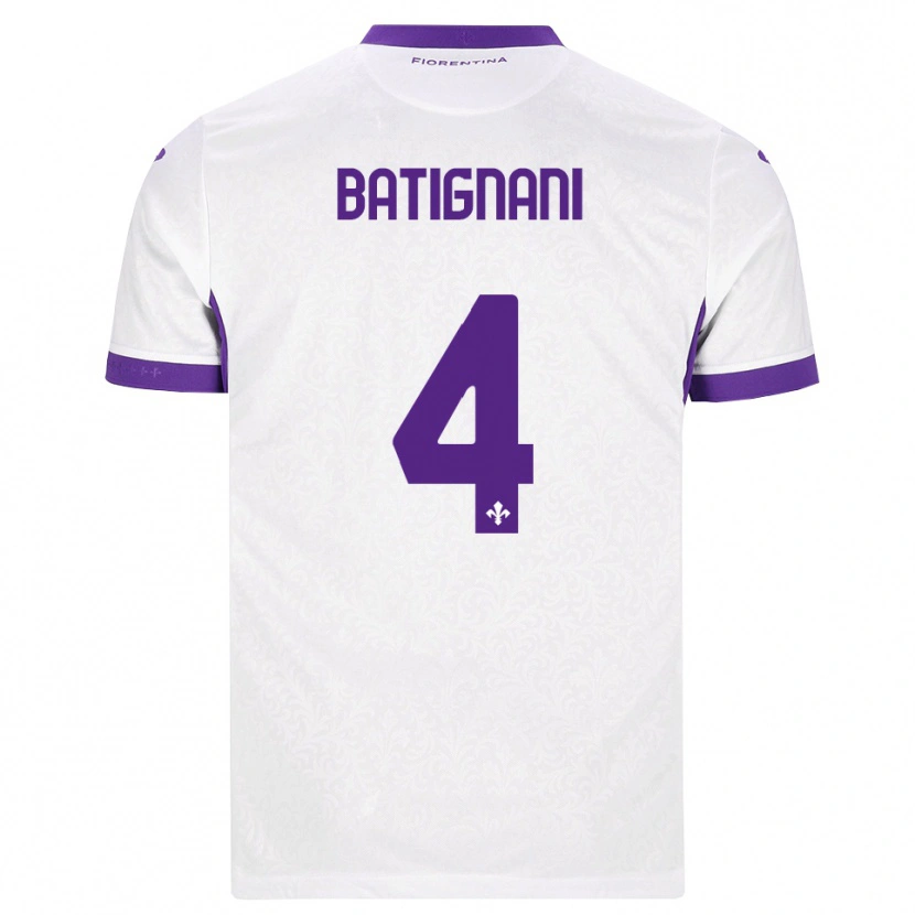 Danxen Damen Francesco Batignani #4 Weiß Lila Auswärtstrikot Trikot 2026/27 T-Shirt