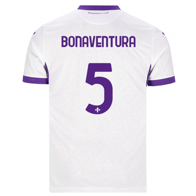 Danxen Damen Giacomo Bonaventura #5 Weiß Lila Auswärtstrikot Trikot 2026/27 T-Shirt