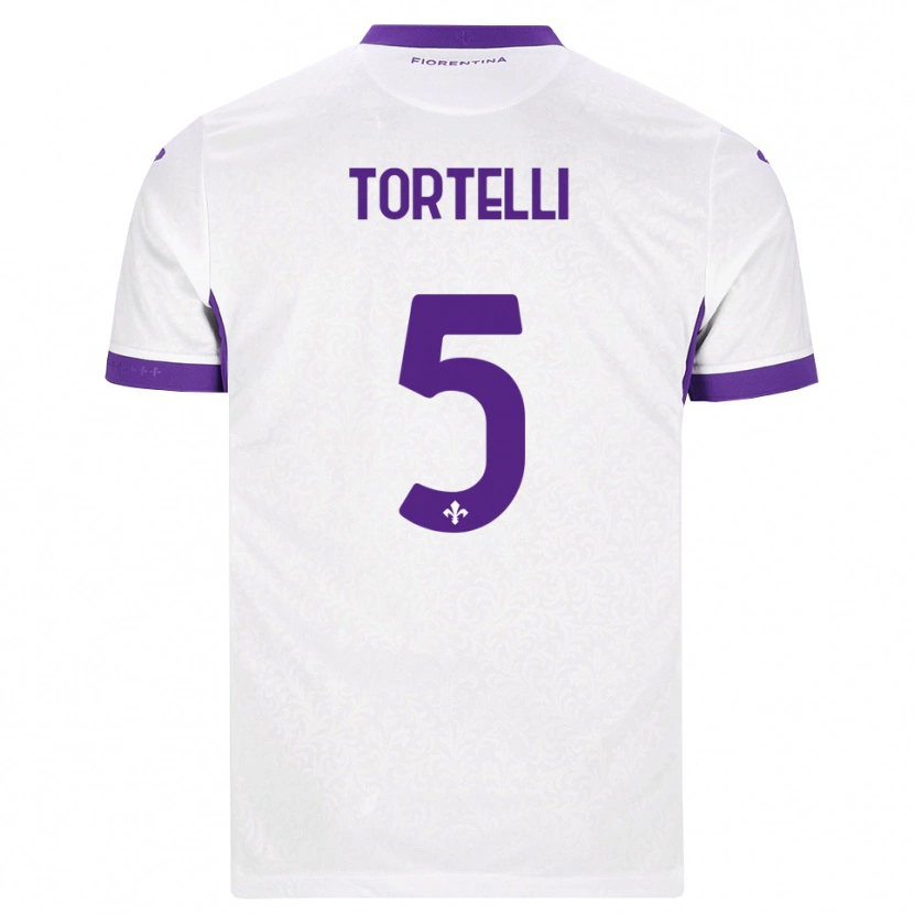 Danxen Damen Alice Tortelli #5 Weiß Lila Auswärtstrikot Trikot 2026/27 T-Shirt