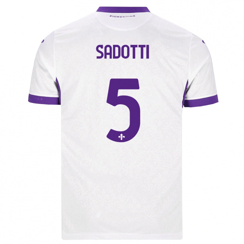 Danxen Damen Edoardo Sadotti #5 Weiß Lila Auswärtstrikot Trikot 2026/27 T-Shirt