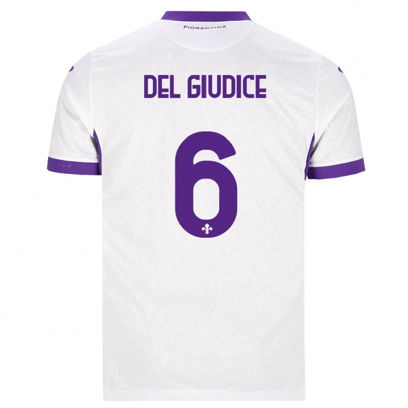 Danxen Damen Nicolas Del Giudice #6 Weiß Lila Auswärtstrikot Trikot 2026/27 T-Shirt
