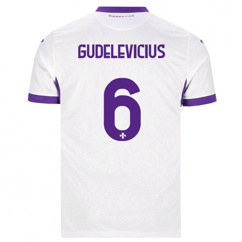Danxen Damen Ernestas Gudelevicius #6 Weiß Lila Auswärtstrikot Trikot 2026/27 T-Shirt