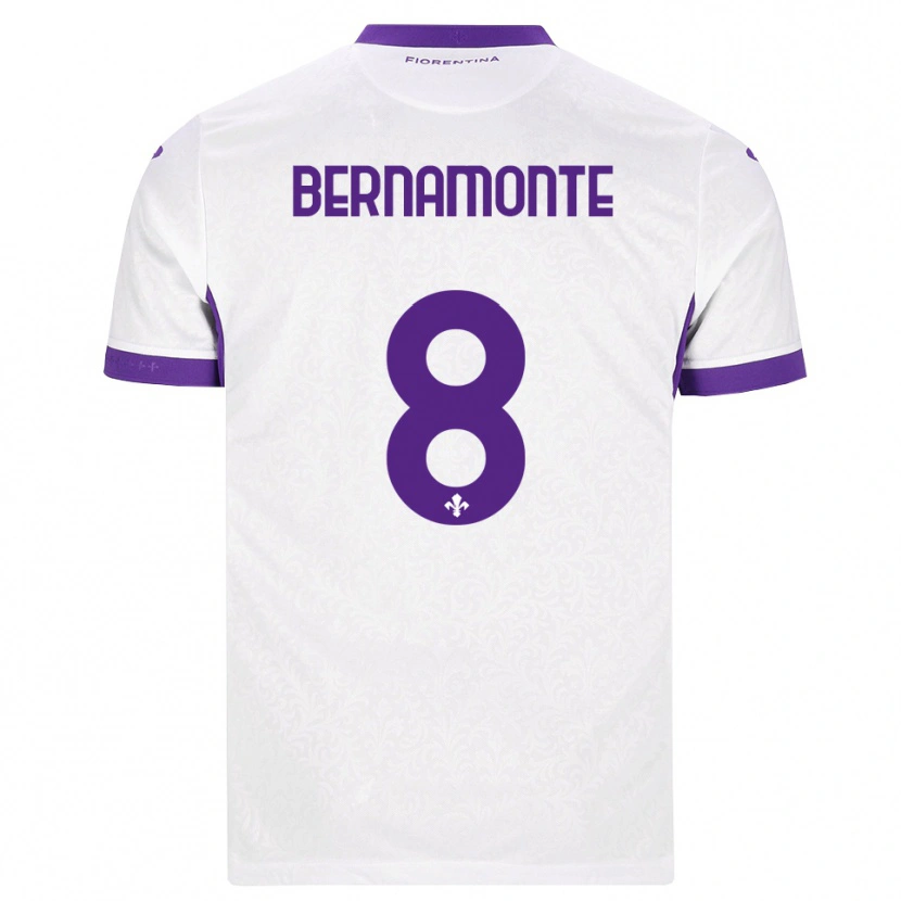 Danxen Damen Lorenzo Bernamonte #8 Weiß Lila Auswärtstrikot Trikot 2026/27 T-Shirt