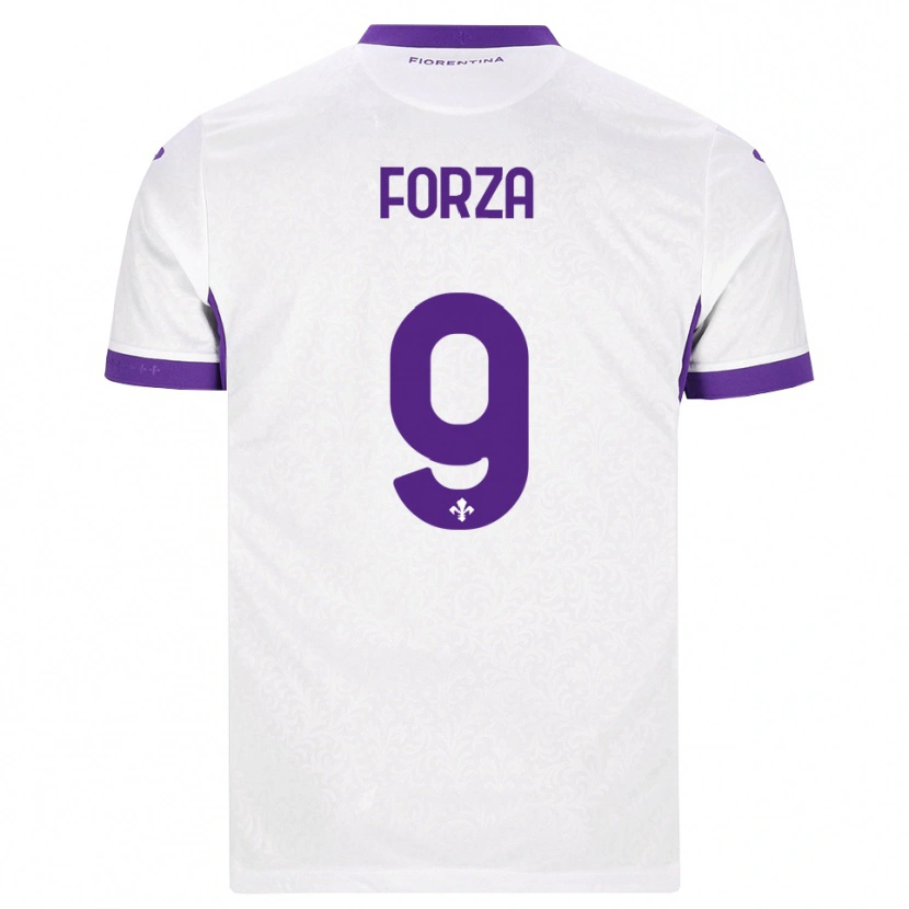 Danxen Damen Francesco Forza #9 Weiß Lila Auswärtstrikot Trikot 2026/27 T-Shirt