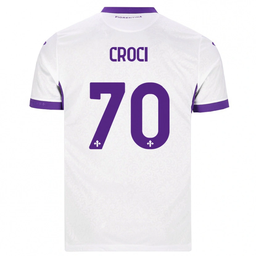 Danxen Damen Federico Croci #70 Weiß Lila Auswärtstrikot Trikot 2026/27 T-Shirt