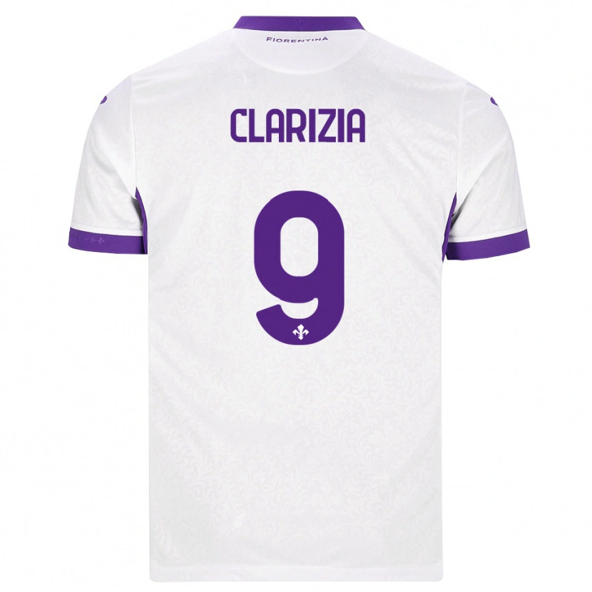 Danxen Damen Leonardo Clarizia #9 Weiß Lila Auswärtstrikot Trikot 2026/27 T-Shirt