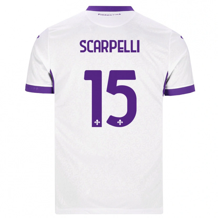 Danxen Damen Diego Scarpelli #15 Weiß Lila Auswärtstrikot Trikot 2026/27 T-Shirt