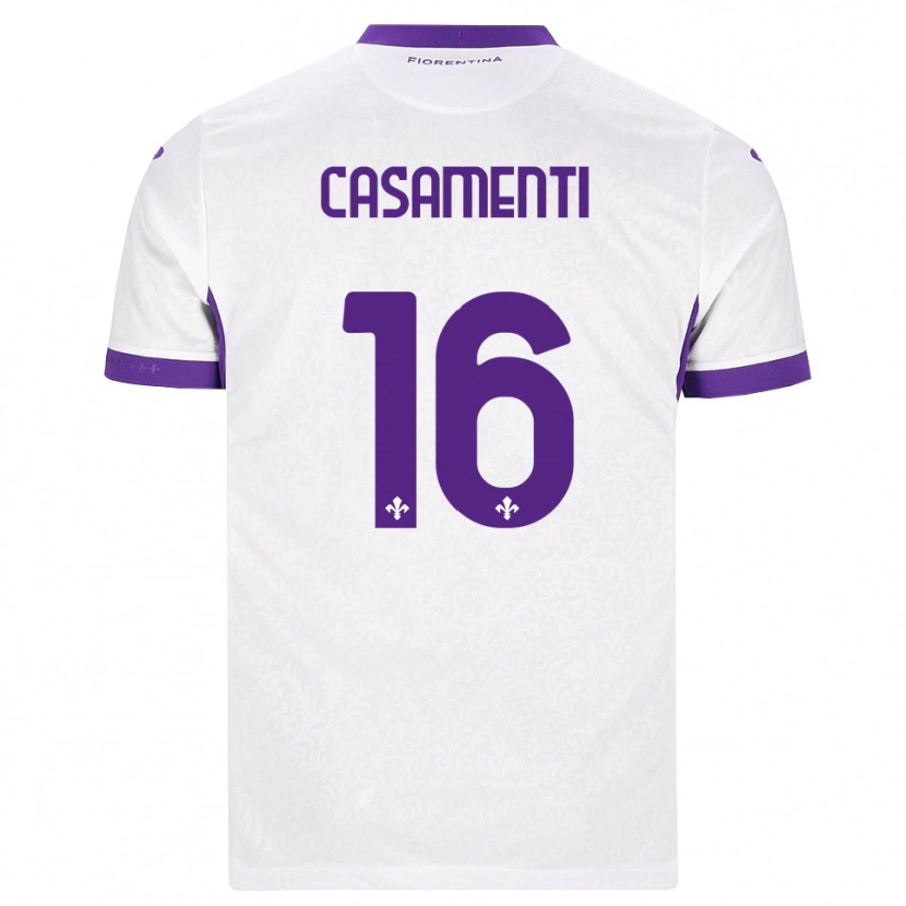 Danxen Damen Mattia Casamenti #16 Weiß Lila Auswärtstrikot Trikot 2026/27 T-Shirt