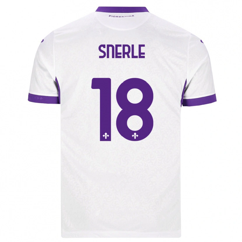 Danxen Damen Emma Strøm Snerle #18 Weiß Lila Auswärtstrikot Trikot 2026/27 T-Shirt